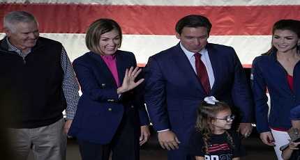 Kim Reynolds with Ron DeSantis