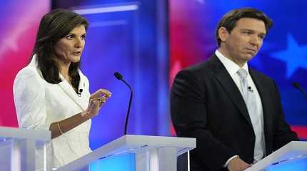 Nikki Haley and Ron DeSantis 