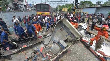 Train-Minibus Collision