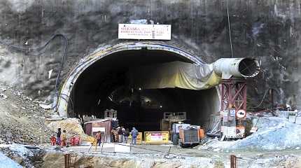 collapsed tunnel