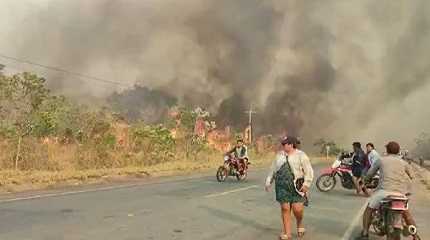 wildfires in Bolivia