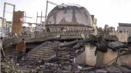 Mosque in Gaza destroed by Israel