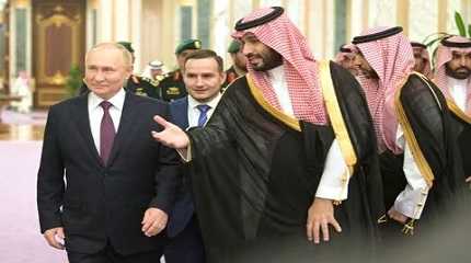 Vladimir Putin and Mohammed bin Salman