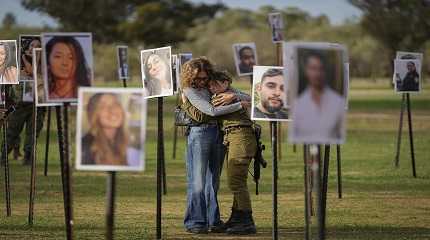 photos of people killed and taken captive by Hamas militants