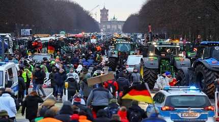 German farmers protest