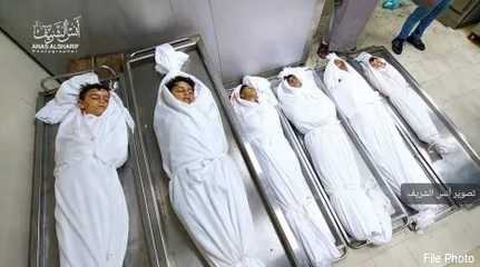 Children killed by Israeli air strike on Gaza