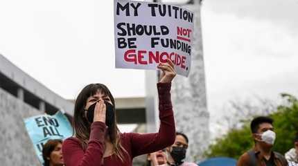 student protest against israel genocide