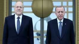  Lebanese PM Najib Mikati n Recep Tayyip Erdogan