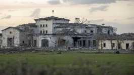 house damaged by an Iranian ballistic missile attack