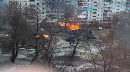 residential area after shelling