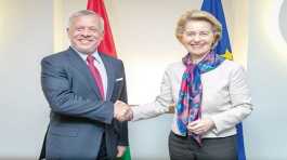 King Abdullah II of Jordan with Ursula von der Leyen