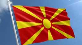 North Macedonia flag.