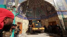 Landslide hits Shi'ite shrine