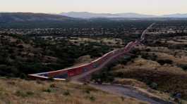 shipping containers from the border wall