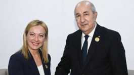 Abdelmadjid Tebboune n Giorgia Meloni