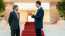 Abdullah Bin Zayed Al-Nahyan n Bashar Al-Assad