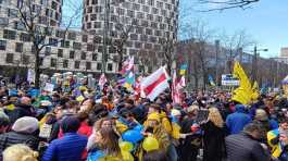 Demonstrators in Brussels