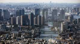 aerial view of the skyscrapers