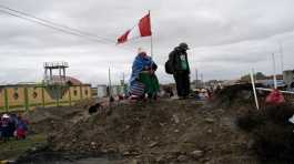 protester in Peru