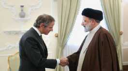 Ebrahim Raisi  meets with Rafael Grossi