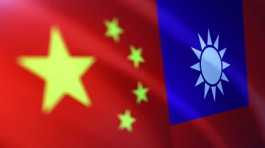 Chinese and Taiwanese flags