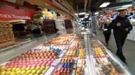 Customers shop in Toronto