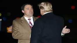 Donald Trump greets Frank LaRose