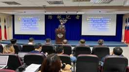 General Lin Wen huang speaks at a news conference