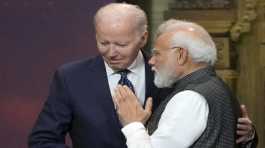 Joe Biden and Narendra Modi,.