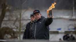 Rasmus Paludan burning the Quran Koran