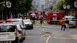 explosion near Shimbashi station in Tokyo