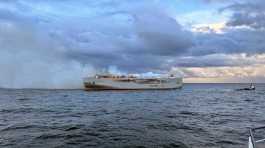 fire on a cargo ship