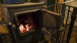 wood stove