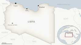 map for Libya