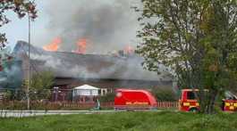 mosque burnt in Sweden by Islamophobes