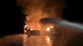 fire engulfed California scuba dive boat