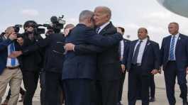 joe biden is greeted Benjamin Netanyhu