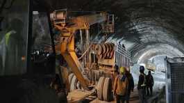 collapsed road tunnel