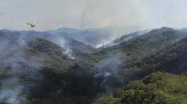 wildfire burning in Hawaii