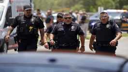 Police near Robb Elementary School