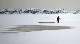 frozen sea in finland